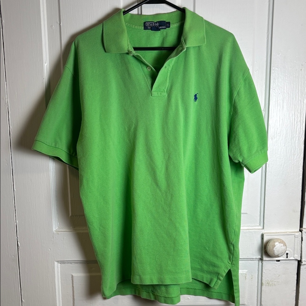 Polo Ralph Lauren Men's Vibrant Lime Green Polo Size XL